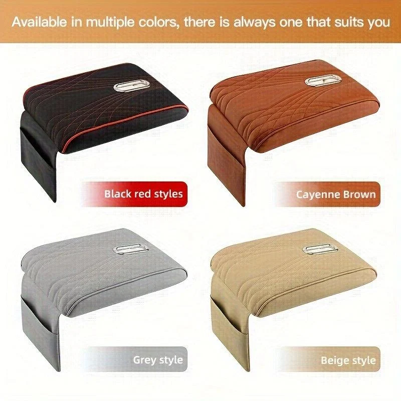 1pc Car Central Control Armrest Memory Foam Armrest Heightening Pad, Lengthened Central Armrest Box Pad -  - #tag1#