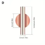 1pc Creative Wall Flower Tube Easy DIY Wall Decoration for Living Room tag1