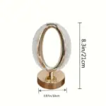 1pc Crystal Desk Lamp Atmosphere Lamp Bedroom Bedside Beautiful And Romantic Atmosphere Small Night Lamp tag1
