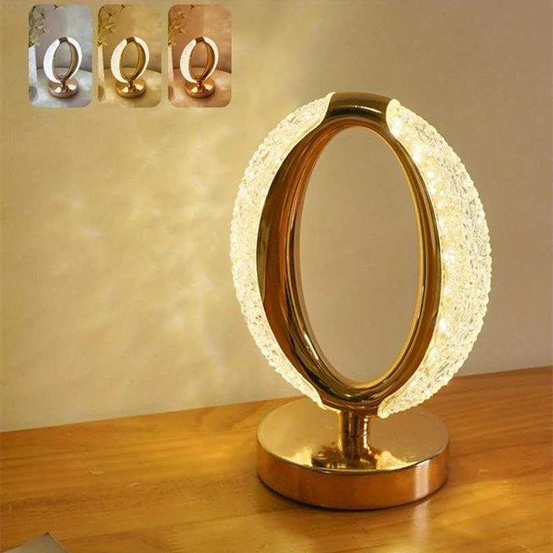 1pc Crystal Desk Lamp, Atmosphere Lamp, Bedroom Bedside, Beautiful And Romantic Atmosphere Small Night Lamp -  - #tag1#