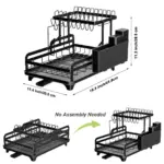 1pc Dish And Bowl Drying Rack For Kitchen Dish Drying Rack Over The Sink Adjustable Dish Drying Rack tag1