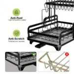 1pc Dish And Bowl Drying Rack For Kitchen Dish Drying Rack Over The Sink Adjustable Dish Drying Rack tag1