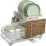 1pc Dish And Bowl Drying Rack For Kitchen Dish Drying Rack Over The Sink Adjustable Dish Drying Rack tag1