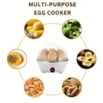 1pc Egg Cooker Automatic Power Off Home Small 1 person Multi Functional Steamed tag1
