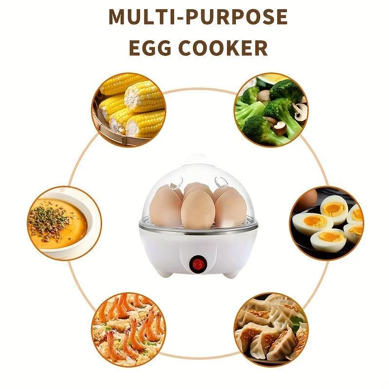 1pc Egg Cooker Automatic Power Off Home Small 1-person Multi-Functional Steamed -  - #tag1#