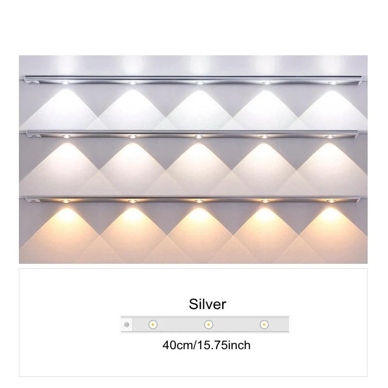 1pc LED Cabinet Light With Motion Sensor, Ultra Thin Human Body Induction Intelligence LED Lamp -  - #tag1#