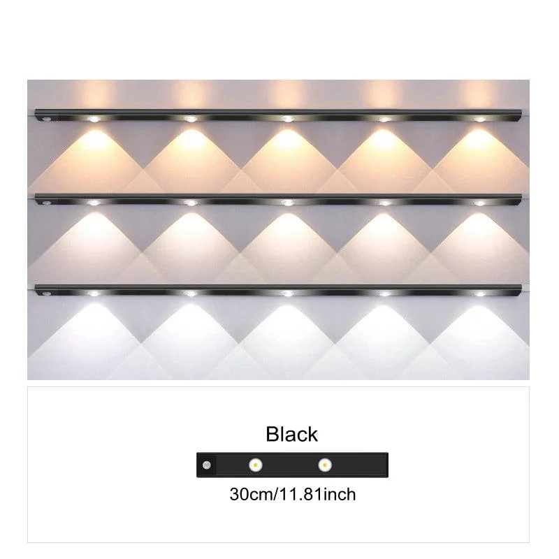 1pc LED Cabinet Light With Motion Sensor, Ultra Thin Human Body Induction Intelligence LED Lamp -  - #tag1#