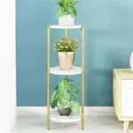 1pc Light Luxury Flower Rack Living Room Multi layer Floor standing Simple Modern Balcony Storage Rack Room Flower Rack Indoor Household tag1