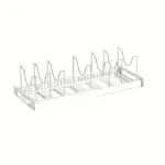 1pc Multi purpose Pot Organizer Rack With Adjustable Dividers For Cabinet Expandable Pot Racks tag1