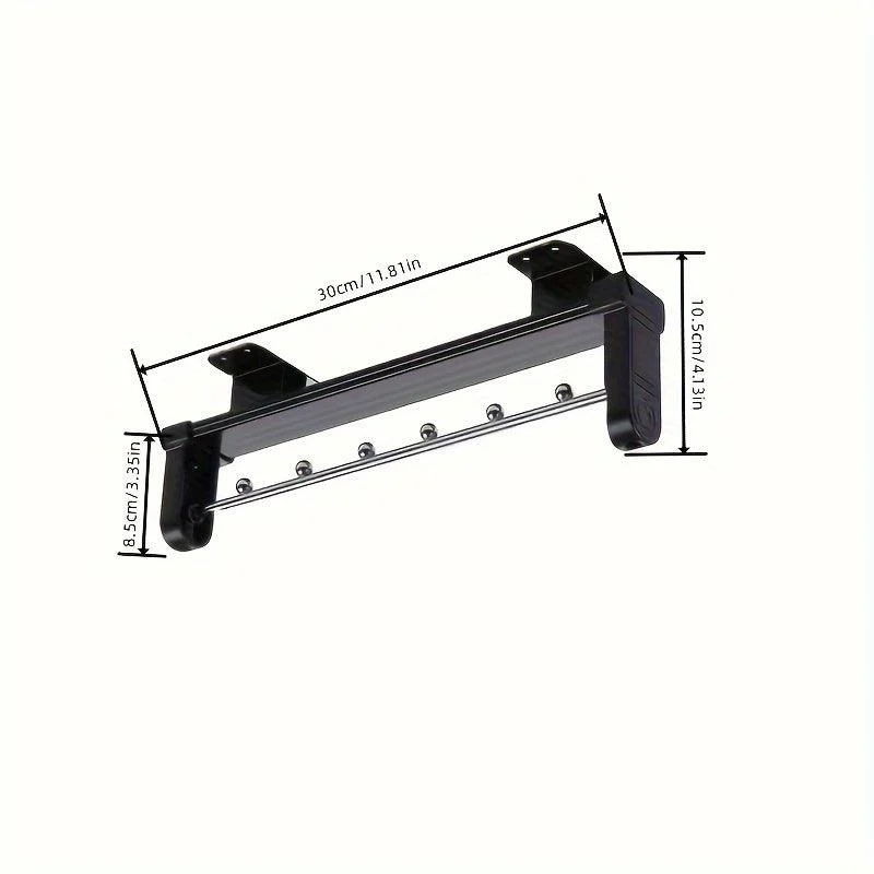 1pc Pull Out Pants Rack, Telescopic Hanging Clothes Rack -  - #tag1#