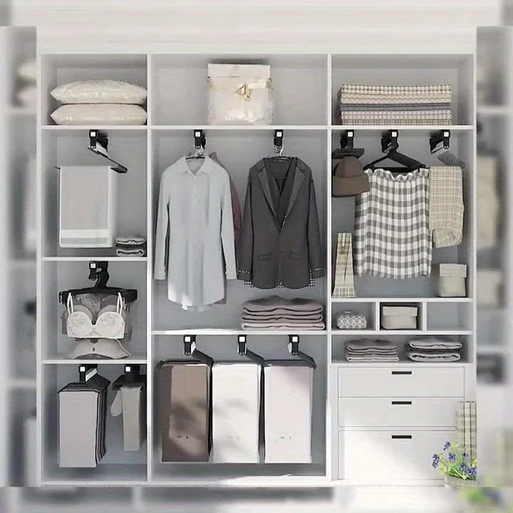 1pc Pull Out Pants Rack, Telescopic Hanging Clothes Rack -  - #tag1#