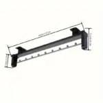1pc Pull Out Pants Rack Telescopic Hanging Clothes Rack tag1