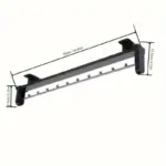1pc Pull Out Pants Rack Telescopic Hanging Clothes Rack tag1