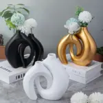 1pc Resin Vase Suitable For Home Parties And Floral Restaurant Decorations tag1