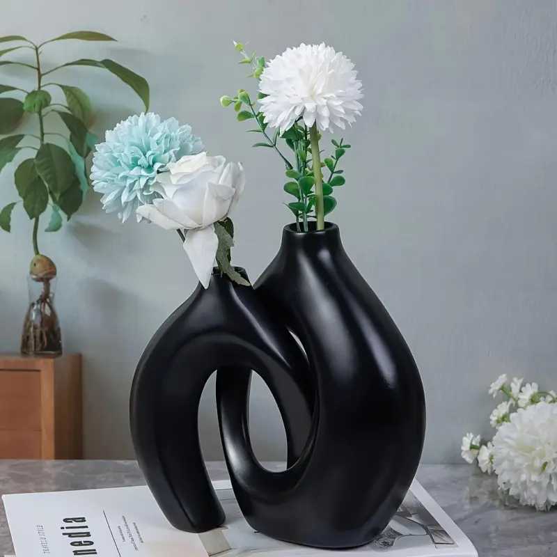 1pc Resin Vase Suitable For Home Parties And Floral Restaurant Decorations tag1