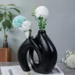 1pc Resin Vase Suitable For Home Parties And Floral Restaurant Decorations tag1