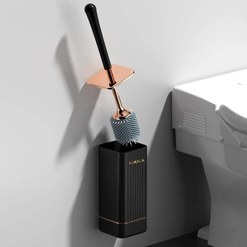 1pc Toilet Brush And Holder, Elegant Toilet Bowl Brush Set With Ergonomic Long Handle -  - #tag1#