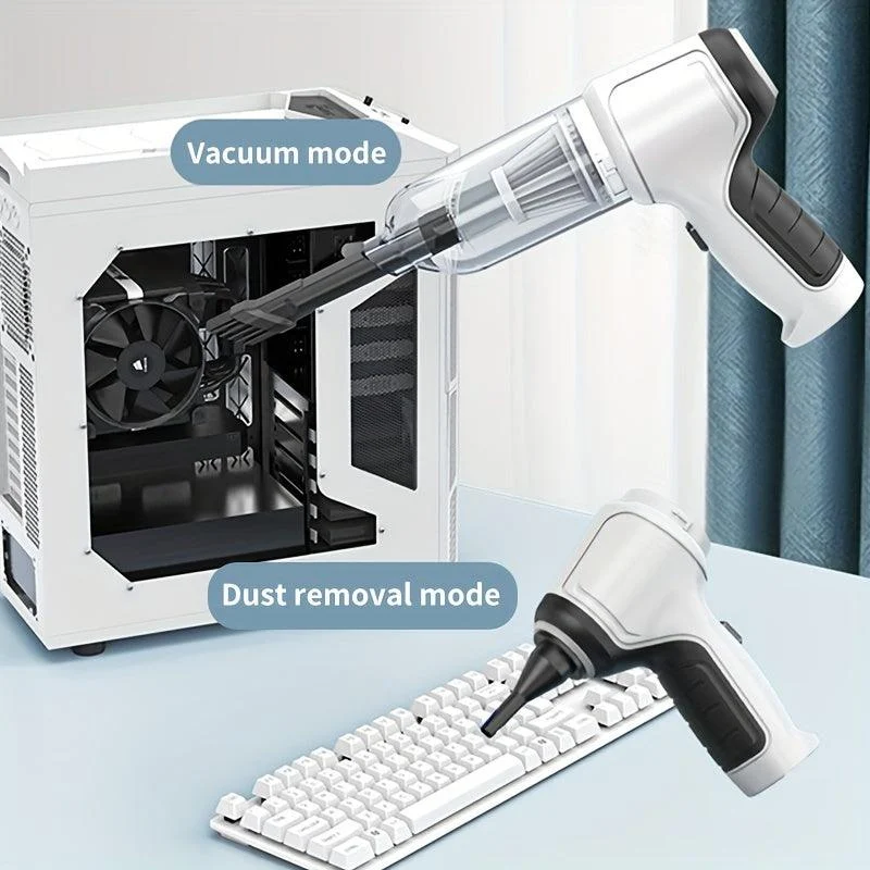 1pc Vacuum Cleaner, High Suction Handheld Wireless Vacuum Cleaner, Compressed Air Dust Collector -  - #tag1#