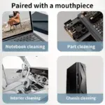 1pc Vacuum Cleaner High Suction Handheld Wireless Vacuum Cleaner Compressed Air Dust Collector tag1