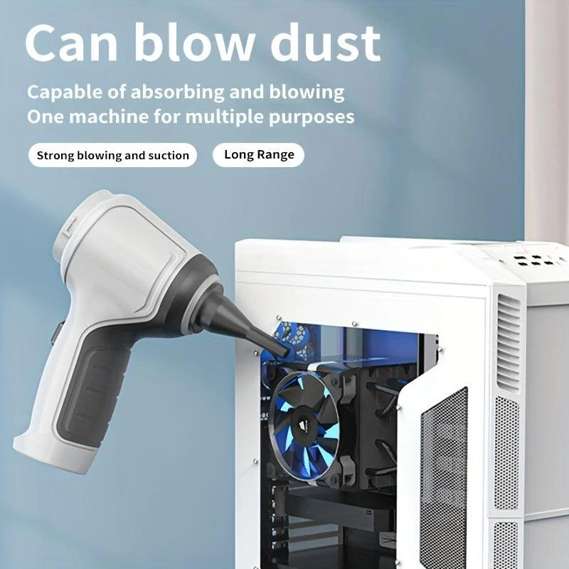 1pc Vacuum Cleaner, High Suction Handheld Wireless Vacuum Cleaner, Compressed Air Dust Collector -  - #tag1#