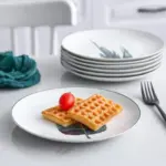 1pcs 8 inch green plants porcelain Dinner Plate tableware dinner set green plants ceramic dessert plate b0229bdc 1b30 4232 8b34 20046b9fe925