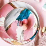1pcs dinnerware Watercolor painting cloud 8 10 inch Ceramic Plate dinner ceramic porcelain cake plate snack 2ae1ffee 0901 41fe 8853 51a87ca4a4da