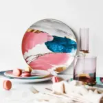1pcs dinnerware Watercolor painting cloud 8 10 inch Ceramic Plate dinner ceramic porcelain cake plate snack eab08e2a 3cc0 465d a07a 96f009c6c908