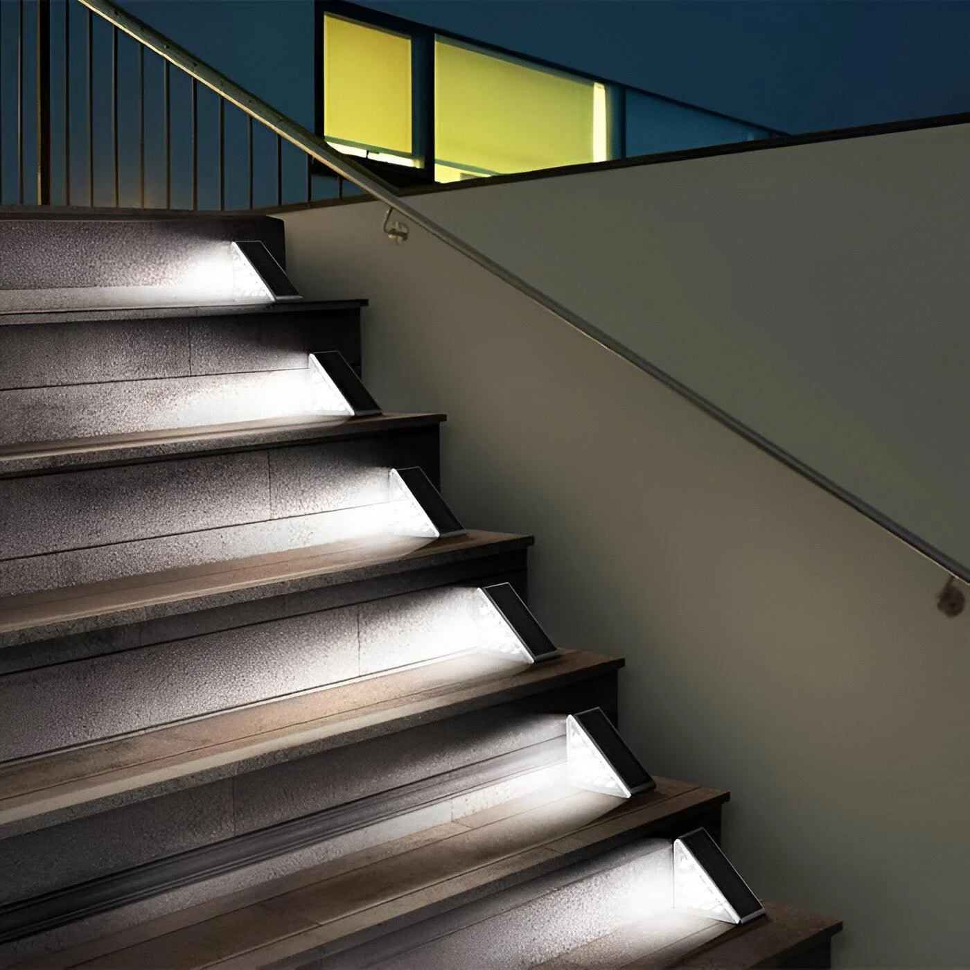 2/6 Pack Triangular Step Lights - IP67 Solar Light - Garden Decoration Light -  - #tag1#