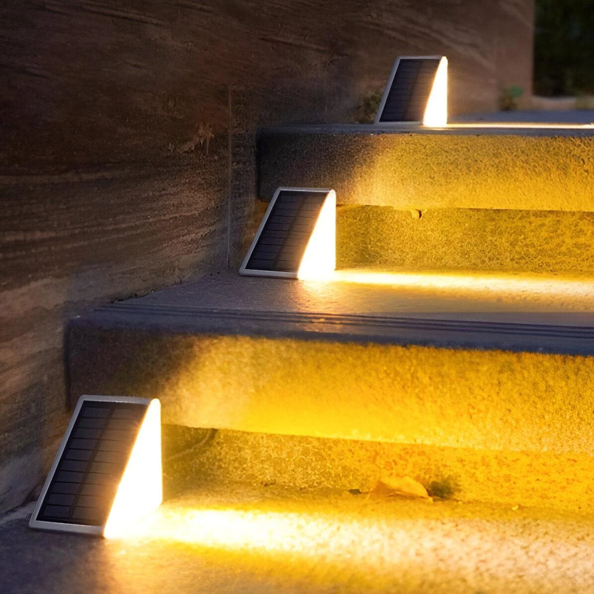 2/6 Pack Triangular Step Lights - IP67 Solar Light - Garden Decoration Light -  - #tag1#
