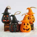 2 Pack LED Lamp Halloween Pumpkin Light tag1