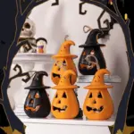 2 Pack LED Lamp Halloween Pumpkin Light tag1