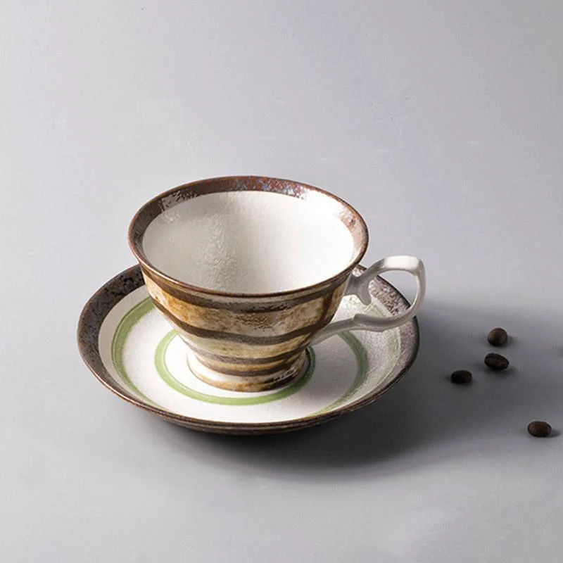 2-Piece Set Stoneware Matcha Teacup and Saucer -  - #tag1#