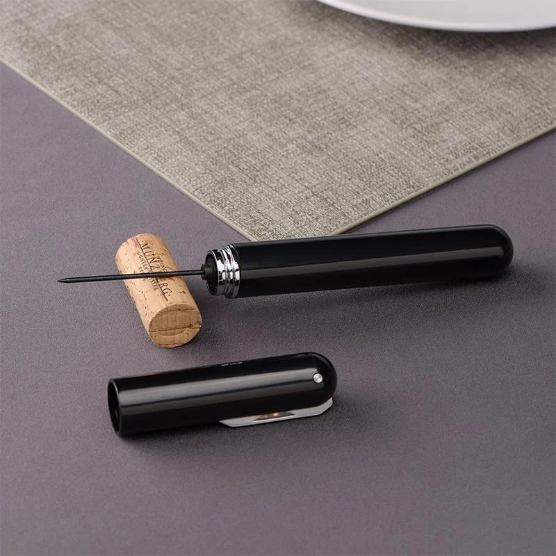 2-in-1 Air Pressure Pump Wine Bottle Opener with Foil Cutter -  - #tag1#