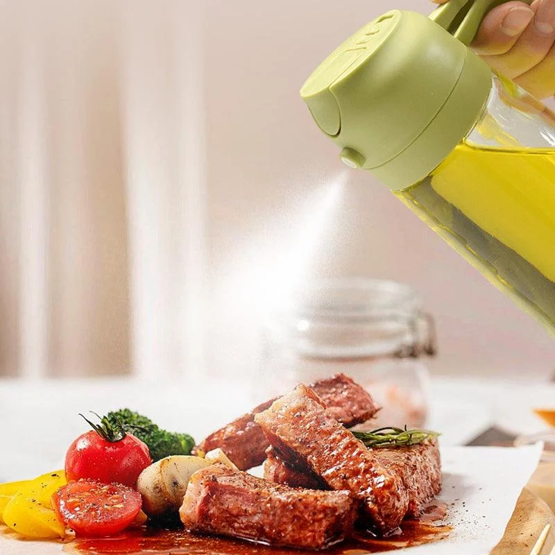 2-in-1 Glass Oil Sprayer and Dispenser -  - #tag1#
