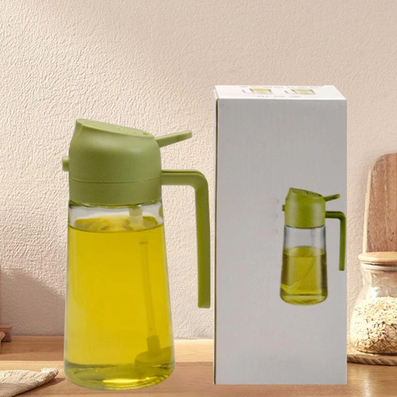 2-in-1 Glass Oil Sprayer and Dispenser -  - #tag1#
