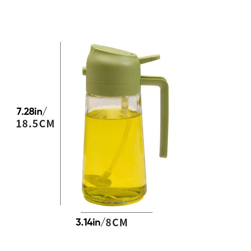 2-in-1 Glass Oil Sprayer and Dispenser -  - #tag1#