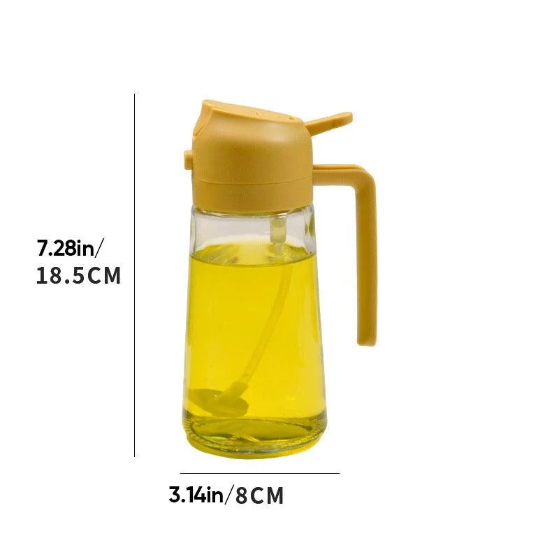 2-in-1 Glass Oil Sprayer and Dispenser -  - #tag1#