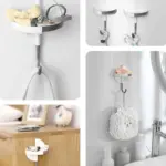 2 in 1 Minimalist No Drill Hook for Kitchen and Bathroom tag1