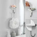 2 in 1 Minimalist No Drill Hook for Kitchen and Bathroom tag1