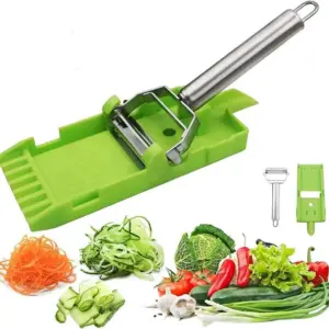 2-in-1 Vegetable Shredder & Slicer, Multi Double Knife Peeler -  - #tag1#