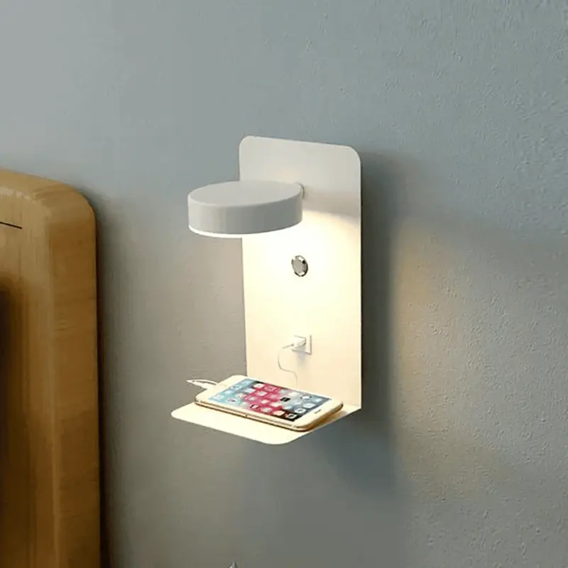 2 main led wandlamp touch dimmen usb opladen 9w zwartwit wandlamp voor huis woonkamer slaapkamer slaapkamer trappenhuis nachtverlichting