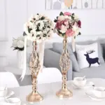 2-piece_Metal_Gold_Candlestick_Table_Piece_-_-_tag1_-4118827 2 piece Metal Gold Candlestick Table Piece tag1