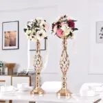 2-piece_Metal_Gold_Candlestick_Table_Piece_-_-_tag1_-4118836 2 piece Metal Gold Candlestick Table Piece tag1