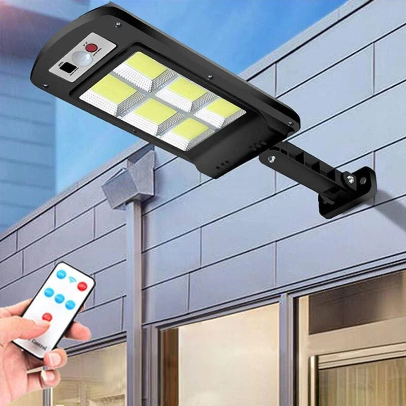 200W Outdoor Solar LED Lamp with Remote Control, Motion and Twilight Sensor -  - #tag1#