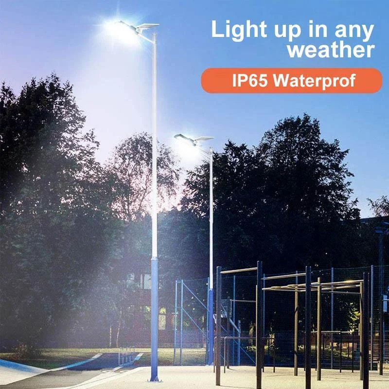 200W Outdoor Solar LED Lamp with Remote Control, Motion and Twilight Sensor -  - #tag1#