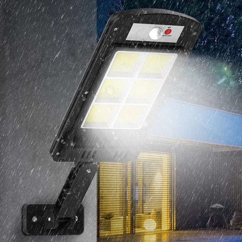 200W Outdoor Solar LED Lamp with Remote Control, Motion and Twilight Sensor -  - #tag1#