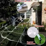200 Halloween Spider Web and 59 Giant Spider Decoration tag1
