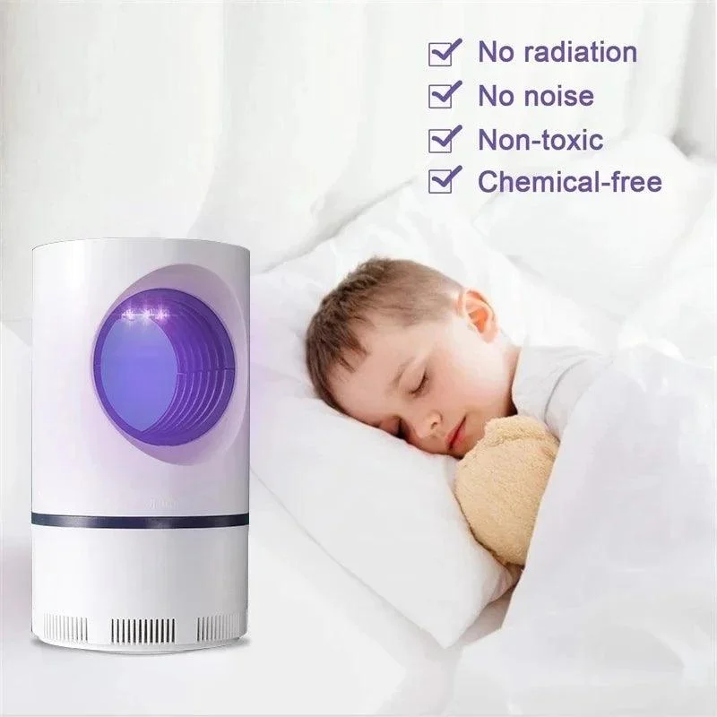 2022 New Indoor Electric Mosquito Trap Mosquito Lamp with USB Power and Adapter Suction Fan Outdoor Insect Trap -  - #tag1#