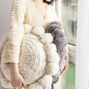 Pompoms Floor Cushion