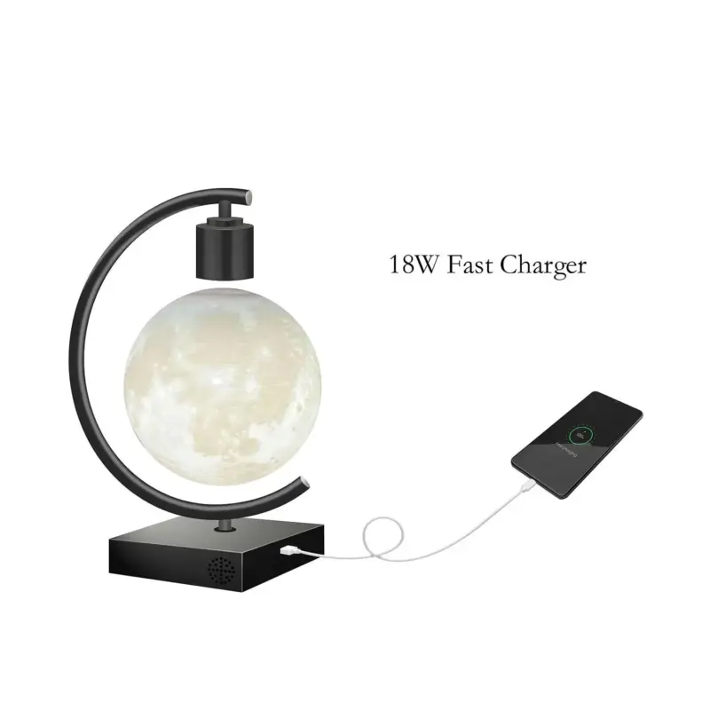 2023 New magnetic levitating moon lamp floating levitation LED light bulb table lamps with fast wireless 861a0d0c c495 4c94 a40c a3b668ee969b